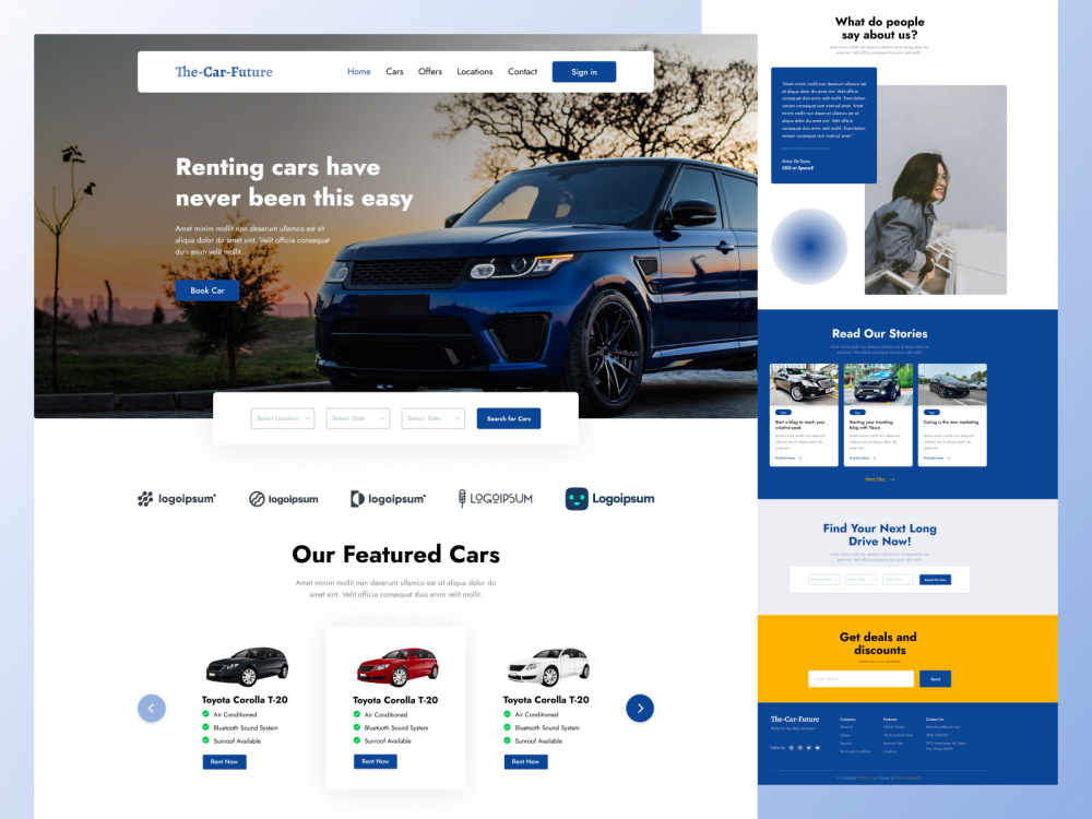 Thiết kế Website thuê xe du lịch